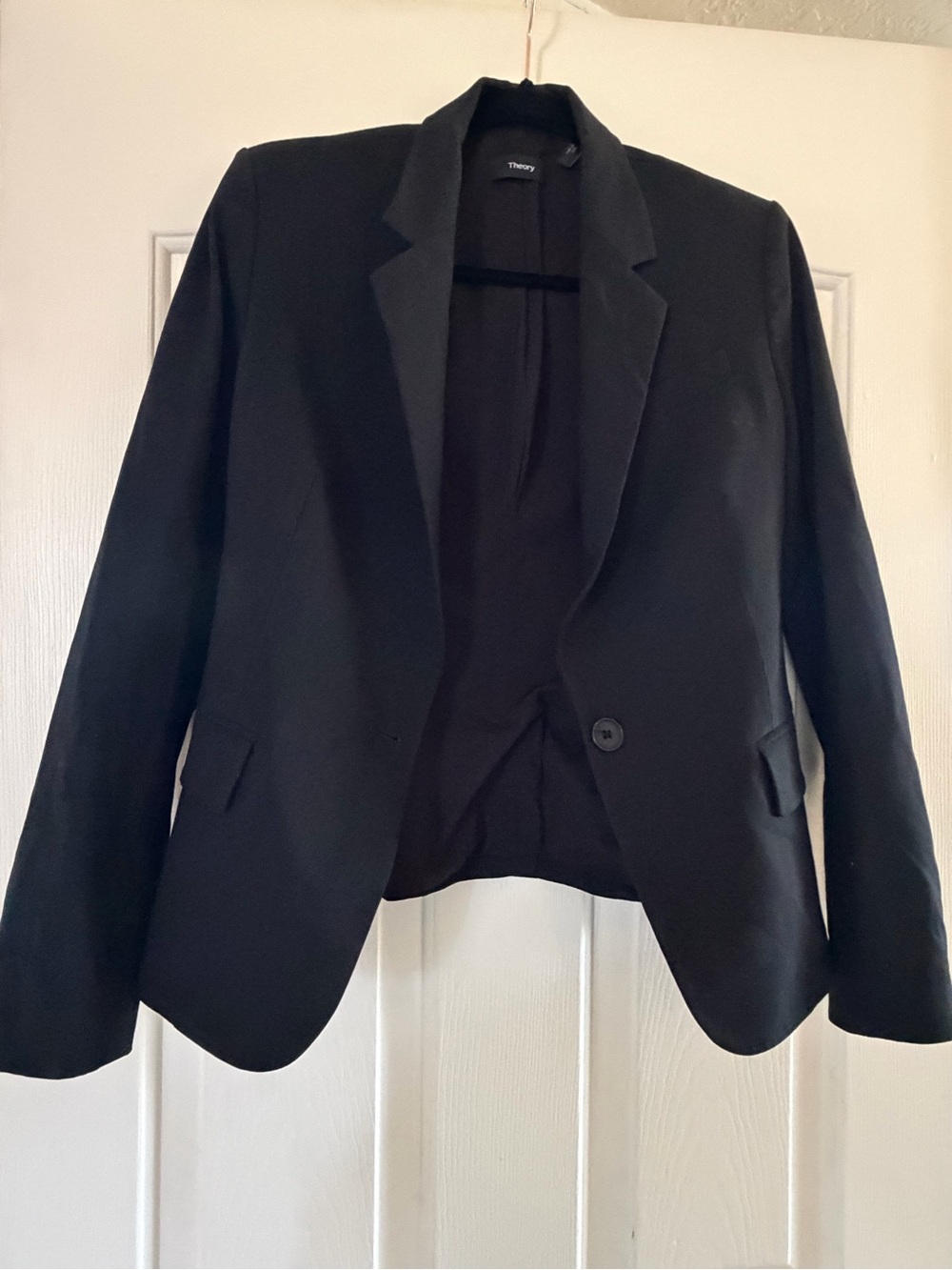 Theory Black Women's Single-Button Blazer